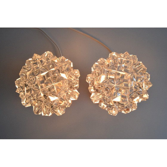Image 1 of Paire de lampes de table vintage par Kamenický Šenov, 1970