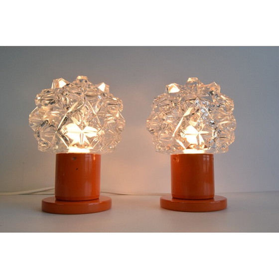 Image 1 of Paire de lampes de table vintage par Kamenický Šenov, 1970
