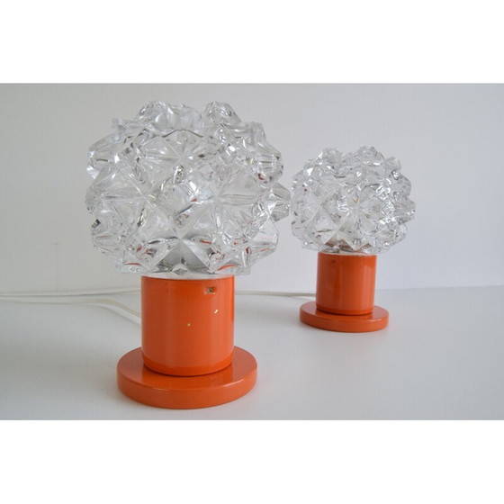 Image 1 of Paire de lampes de table vintage par Kamenický Šenov, 1970