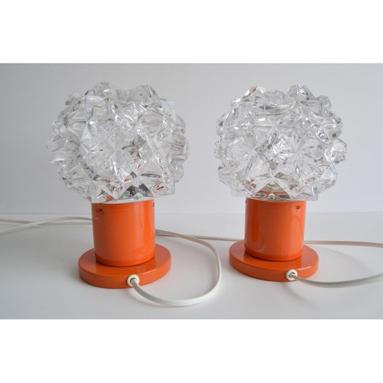 Image 1 of Paire de lampes de table vintage par Kamenický Šenov, 1970