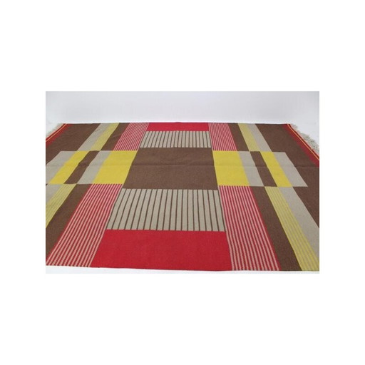 Tapis moderniste vintage d'Antonin Kybal, Tchécoslovaquie 1950