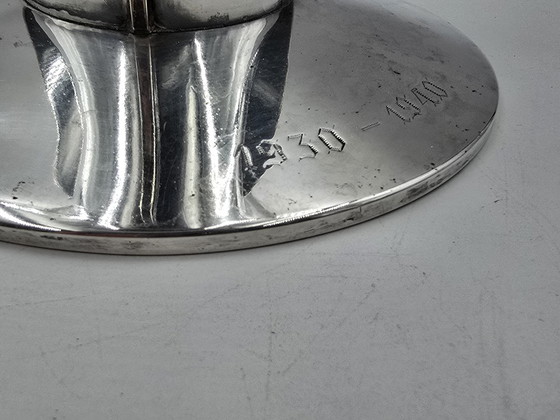 Image 1 of Rare grand vase Wfm Art Deco, plaqué argent