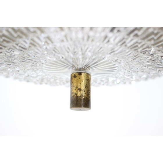 Image 1 of Lampe suspendue vintage en métal et verre pour l'Expo de Bruxelles, Tchécoslovaquie 1960