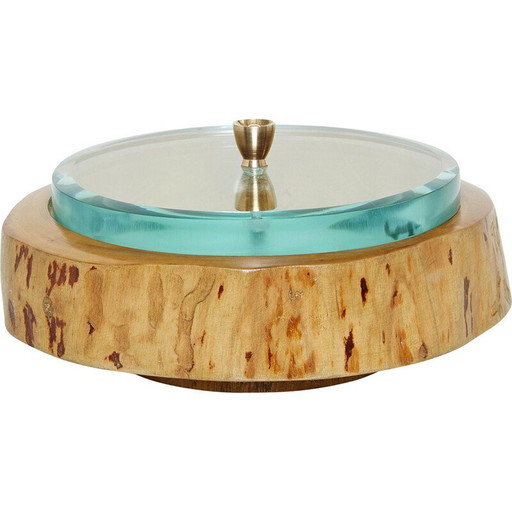 Boîte ronde vintage par Pietro Chiesa pour Fontana Arte, 1940