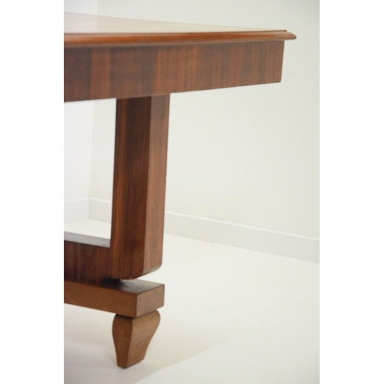 Image 1 of Table de salle à manger Art Déco en ébène et macassar 1930