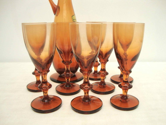 Image 1 of 8 Verres Et Carafe En Cristal De Portieux