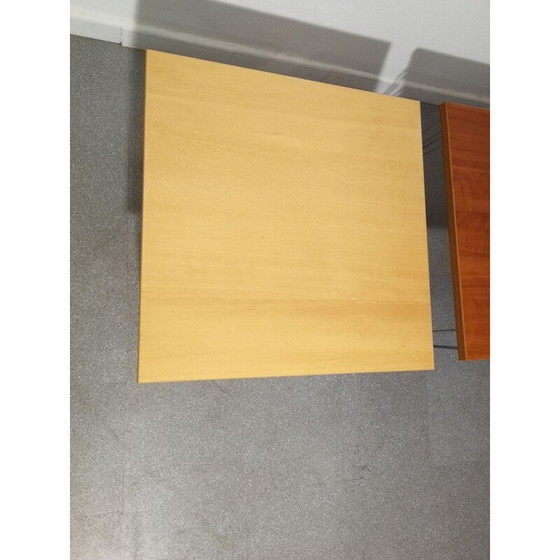 Image 1 of Paire de tables basses en bois vintage, 1980