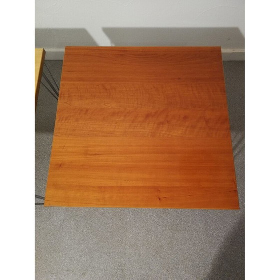 Image 1 of Paire de tables basses en bois vintage, 1980