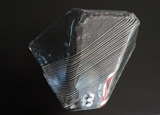 Lampe murale en verre glacé de Vetri Murano, 1970