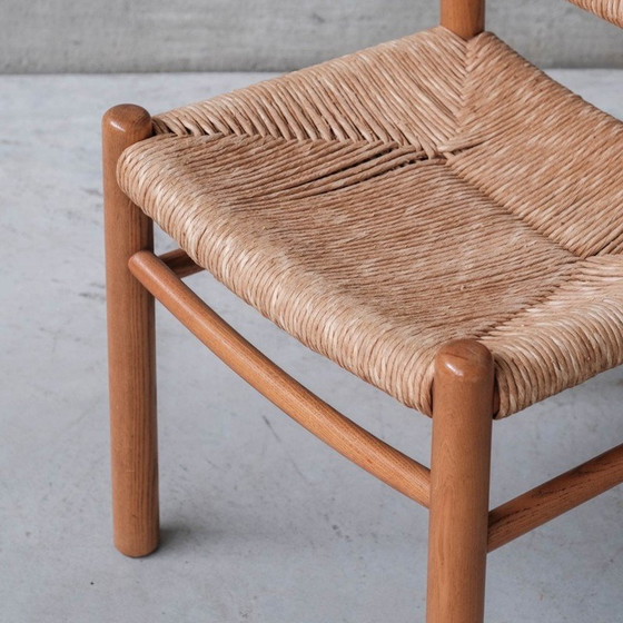 Image 1 of Ensemble de 4 chaises de salle à manger vintage en rotin, Italie années 1960