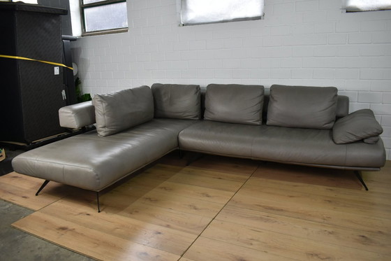 Image 1 of Canapé en cuir Dieter Knoll Collection Canapé en cuir de coin Canapé d'angle