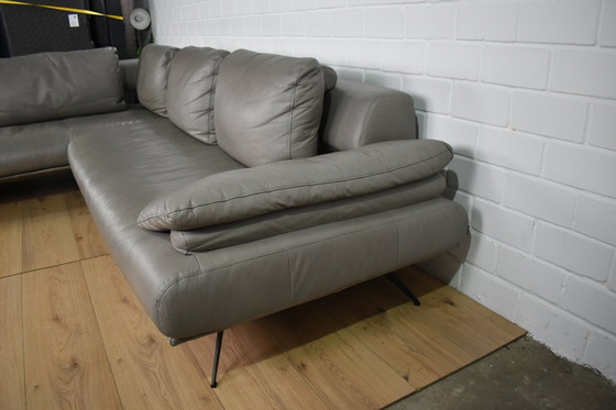 Image 1 of Canapé en cuir Dieter Knoll Collection Canapé en cuir de coin Canapé d'angle