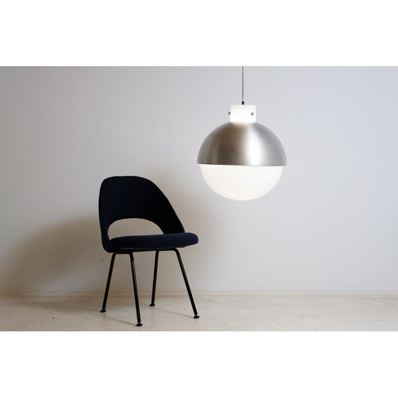 Image 1 of Lampe suspendue vintage Limburg en verre de Murano et aluminium 1970