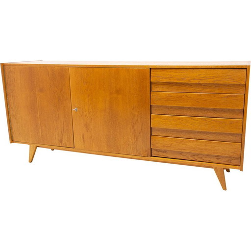 Commode du milieu du siècle U-458 par Jiri Jiroutek pour Interier Praha, Tchécoslovaquie Années 1960