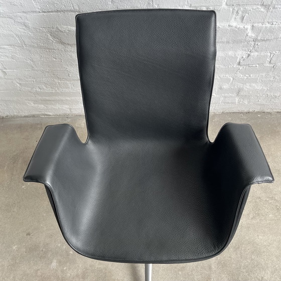 Image 1 of Walter Knoll - Fauteuil coque Fk - Noir - Top condition