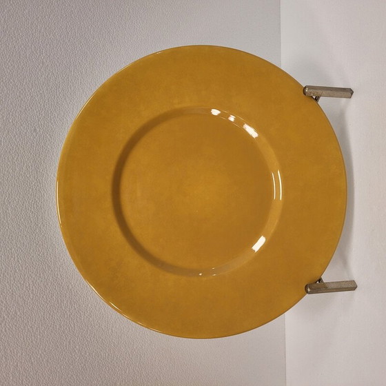 Image 1 of Ensemble de 4 assiettes vintage "Pavillon" en céramique émaillée de Charles Christofle, Italie 1990
