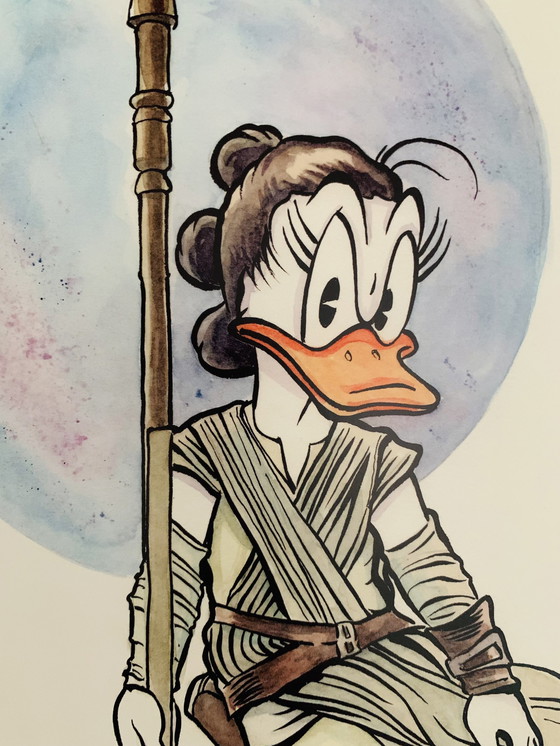 Image 1 of Disney, Star Wars 'Daisy Rey'. Signé et numéroté.