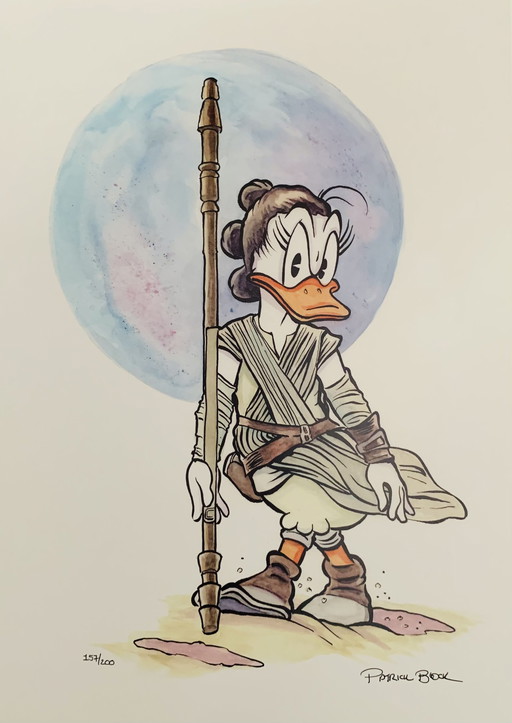 Disney, Star Wars 'Daisy Rey'. Signé et numéroté.