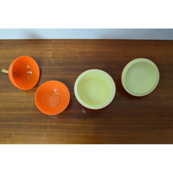 Image 1 of Paire de boîtes en plastique vintage, tchèque 1970