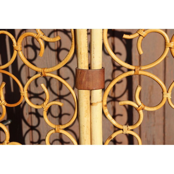 Image 1 of Vintage rattan screen, Italy 1960