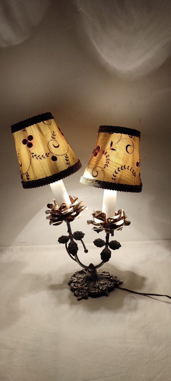 Image 1 of Lampe de table en métal. Espagne, années 1970.