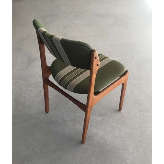 Image 1 of Chaises de salle à manger vintage en teck, Inc. Reupholstery Erik Buch 1960s