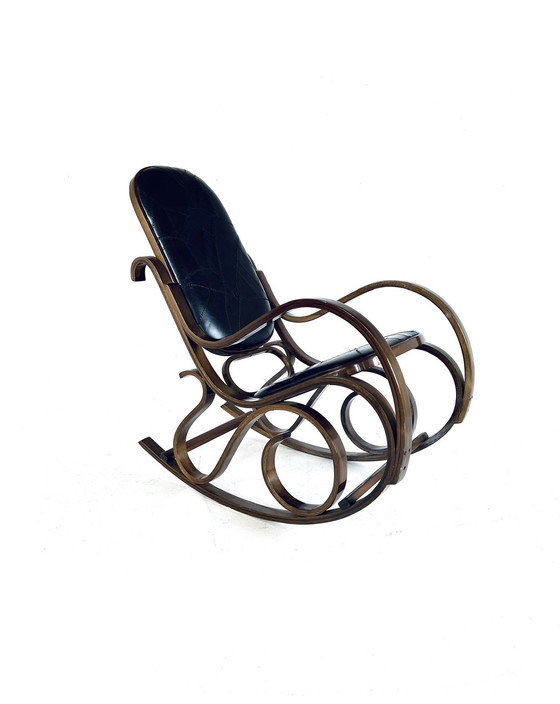 Image 1 of Chaise à bascule vintage '70s