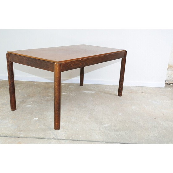 Image 1 of Table basse vintage en bois de hêtre, Tchécoslovaquie 1970