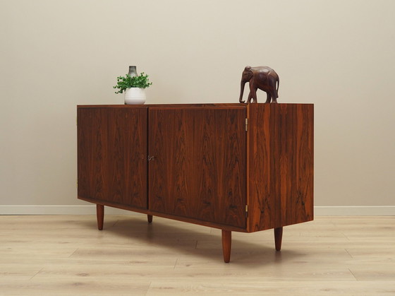 Image 1 of Armoire en bois de rose, Design danois, 1970S, Designer : Carlo Jensen, Production : Hundevad