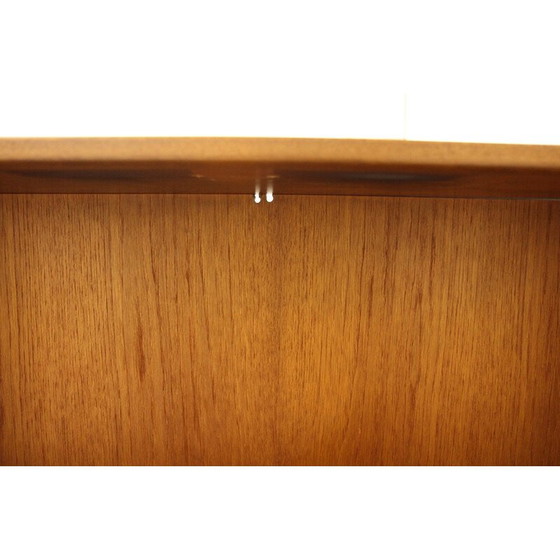 Image 1 of Table de salle à manger vintage en teck et laiton, Suède 1950