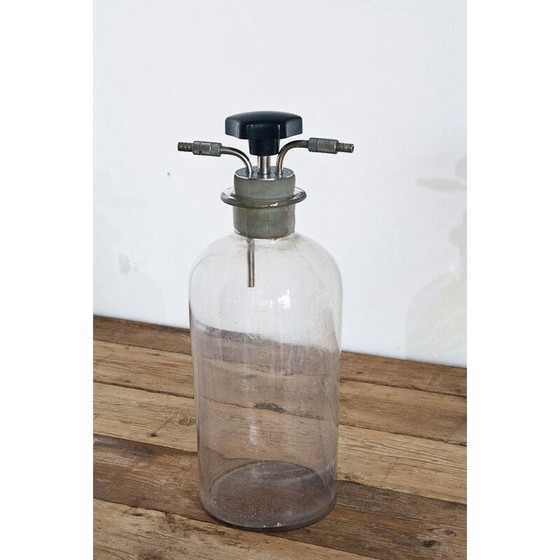 Image 1 of Paire de bouteilles en verre vintage, Espagne 1960