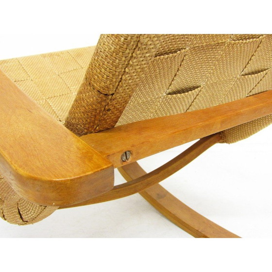 Image 1 of Fauteuil à bascule suédois vintage de Gustaf A Berg, années 1940