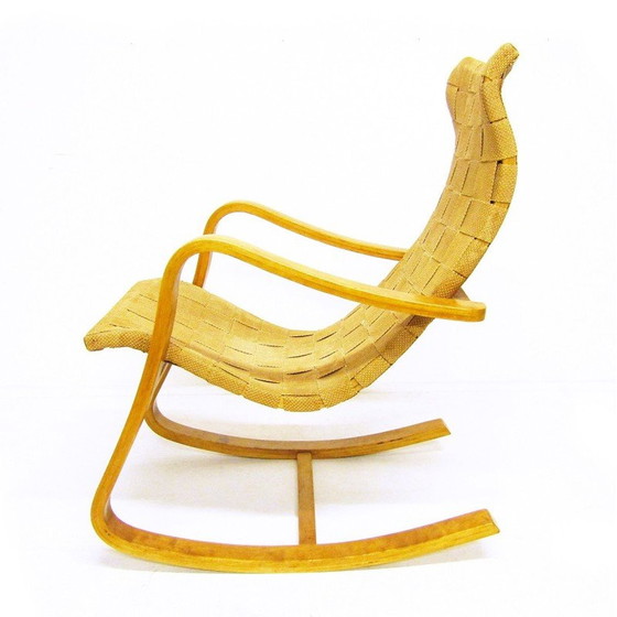 Image 1 of Fauteuil à bascule suédois vintage de Gustaf A Berg, années 1940