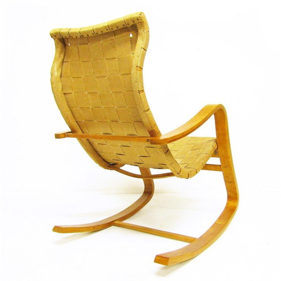 Image 1 of Fauteuil à bascule suédois vintage de Gustaf A Berg, années 1940
