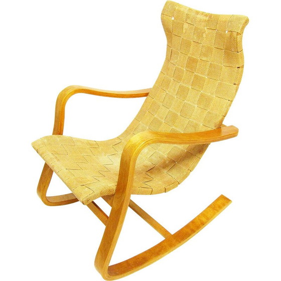 Image 1 of Fauteuil à bascule suédois vintage de Gustaf A Berg, années 1940