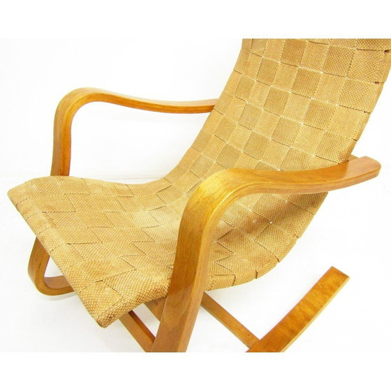 Image 1 of Fauteuil à bascule suédois vintage de Gustaf A Berg, années 1940