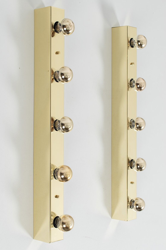 Image 1 of Ensemble de 2 lampes miroir en laiton