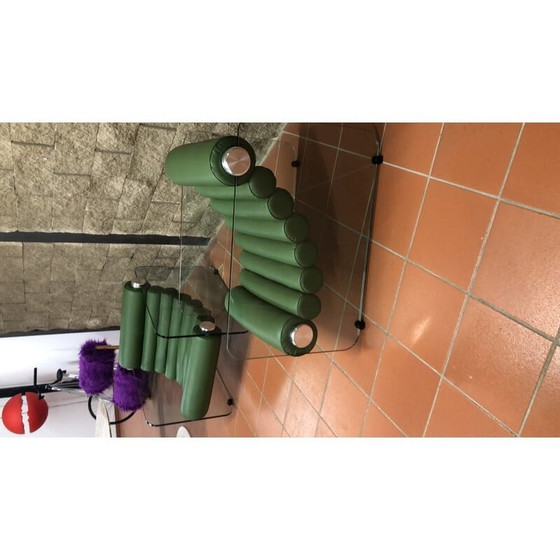 Image 1 of Paire de fauteuils en cuir vintage de Fabio lenci