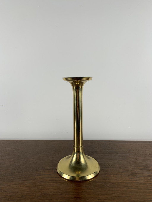 Bougeoir vintage en laiton G.V Harnisch, Danemark
