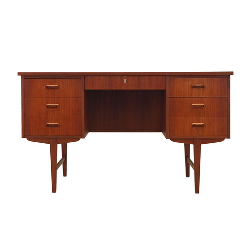 Bureau en teck, design danois, années 1970, Production : Danemark