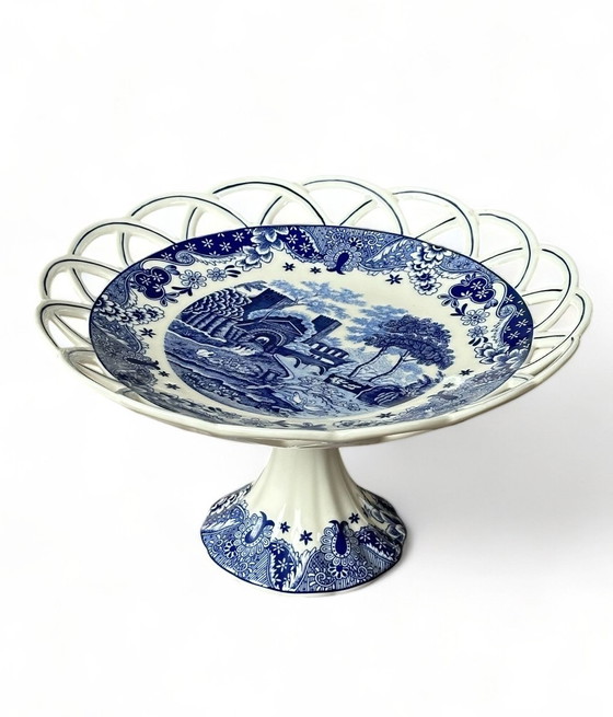 Image 1 of Vintage Etagère Delfsblauw Cambridge Old English Royal Sphinx