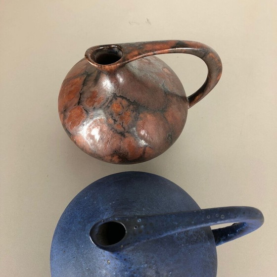 Image 1 of Paire de vases en céramique vintage de Kurt Tschörner pour Ruscha, Allemagne 1960