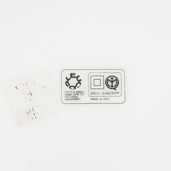 Image 1 of Applique ronde vintage en plastique et métal par Roberto Toso et Renato Pamio pour Leucos, 1970