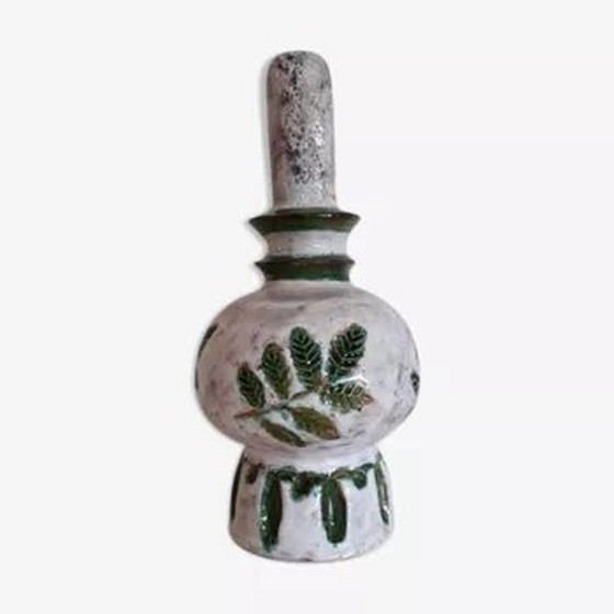 Image 1 of Pied De Lampe Design Avec Son Décor Original Incisé, Époque 1980S