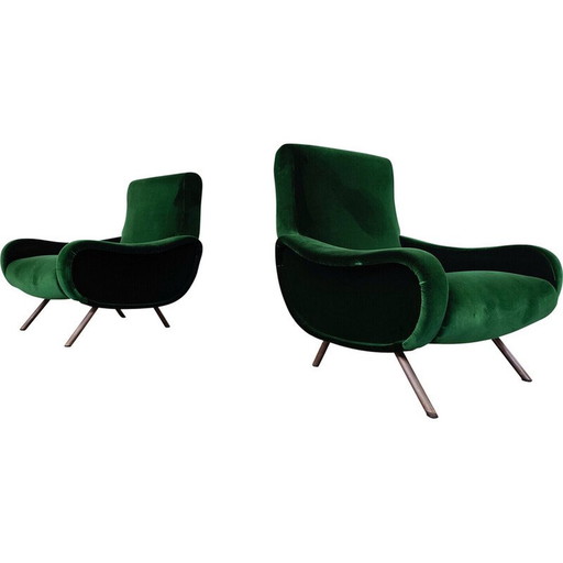 Paire de fauteuils Zanuso du milieu du siècle pour Arflex, années 1950