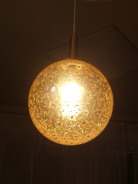 Image 1 of Plafonnier Lampe boule inclusions or UK1aeb