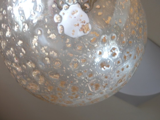 Image 1 of Plafonnier Lampe boule inclusions or UK1aeb