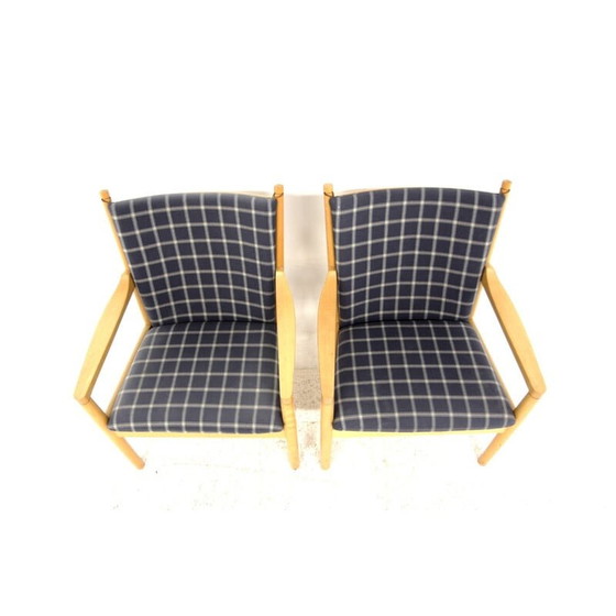 Image 1 of Paire de fauteuils vintage "model 1788" par Hans J Wegner pour Fritz Hansen, Danemark 1970