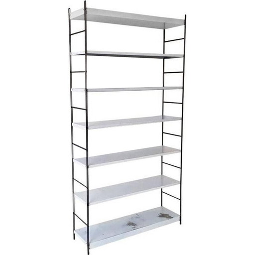 Bibliothèque vintage en métal, Pays-Bas 1960