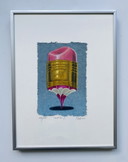 Sharon Amir - Sérigraphie crayon rose